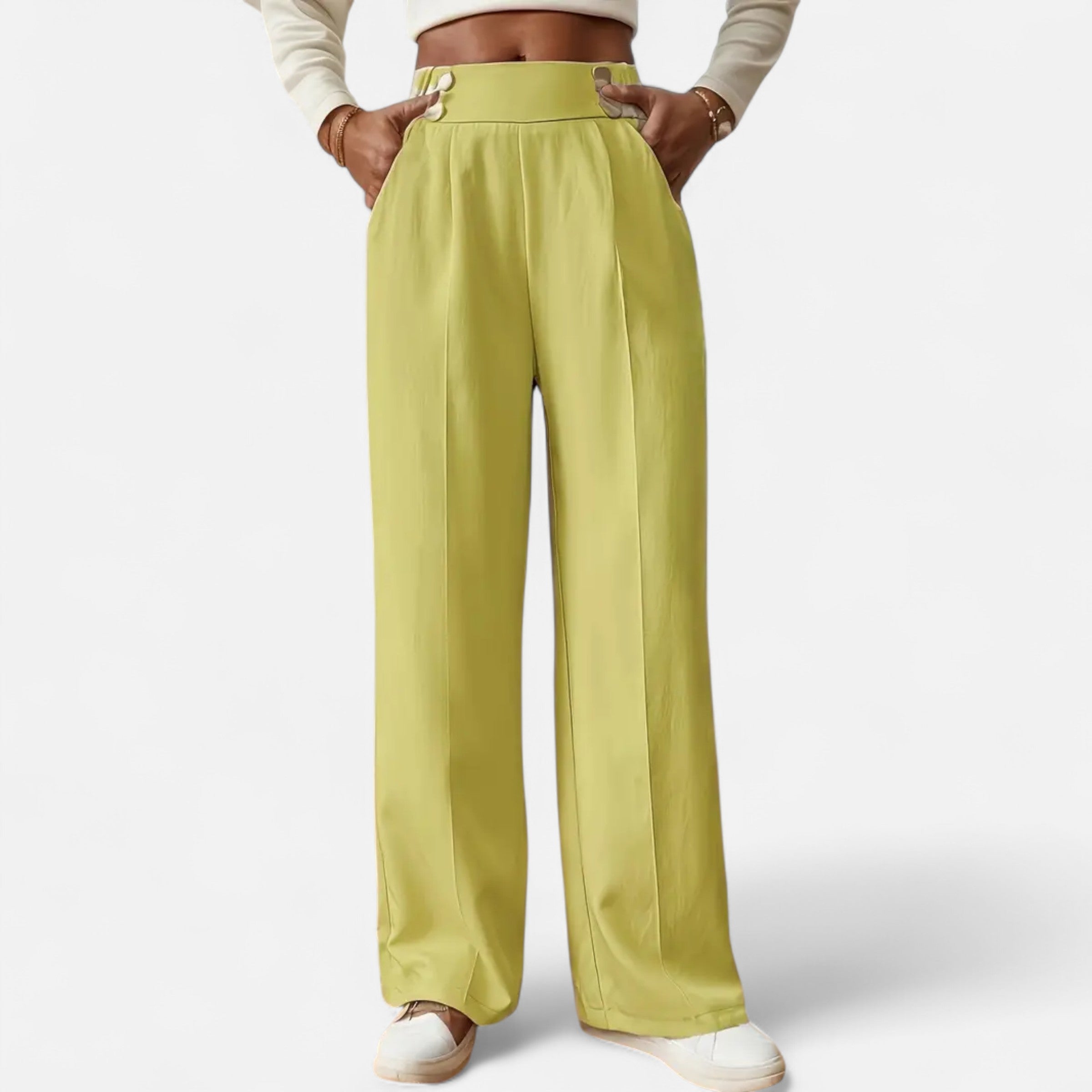 Belavoire | Women’s High-Waist Straight-Leg Trousers