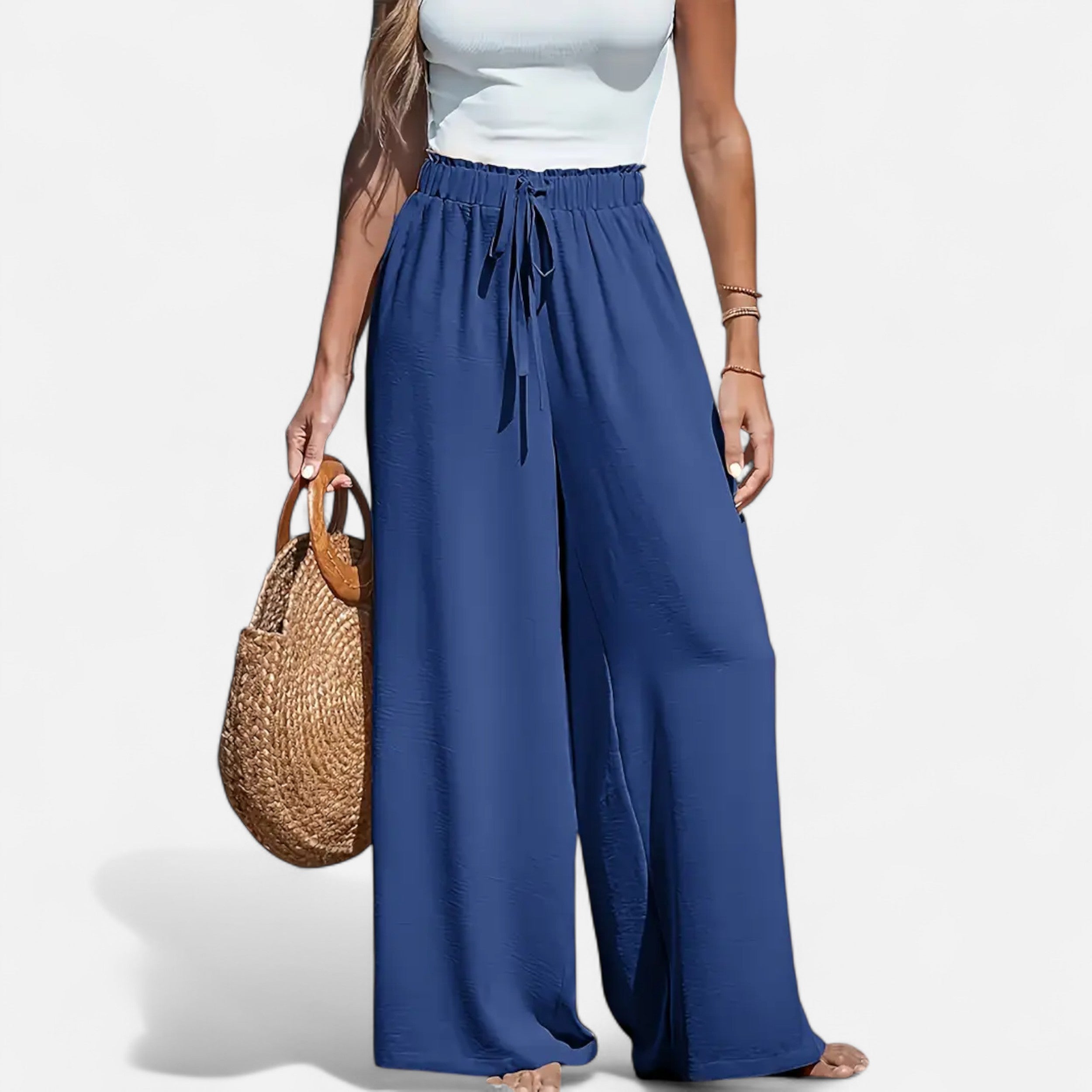 Belavoire | Women’s High-Waist Wide-Leg Trousers Classic