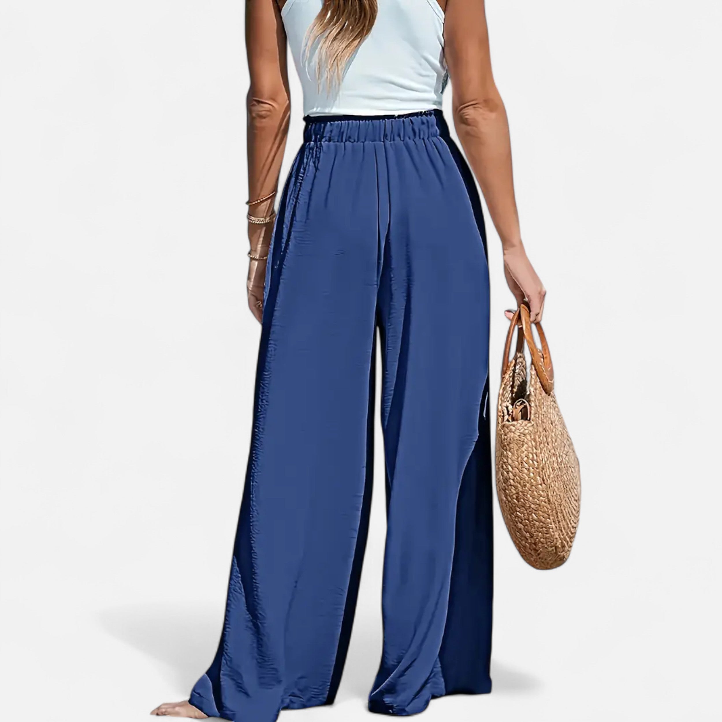 Belavoire | Women’s High-Waist Wide-Leg Trousers Classic