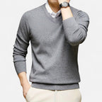 Belavoire | Men’s Classic V-Neck Sweater Rayon Blend