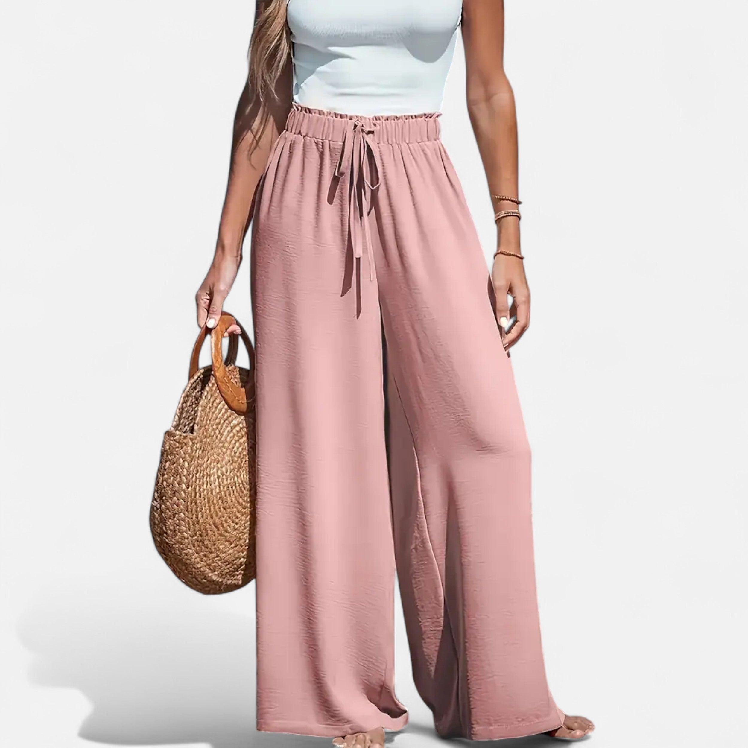 Belavoire | Women’s High-Waist Wide-Leg Trousers Classic
