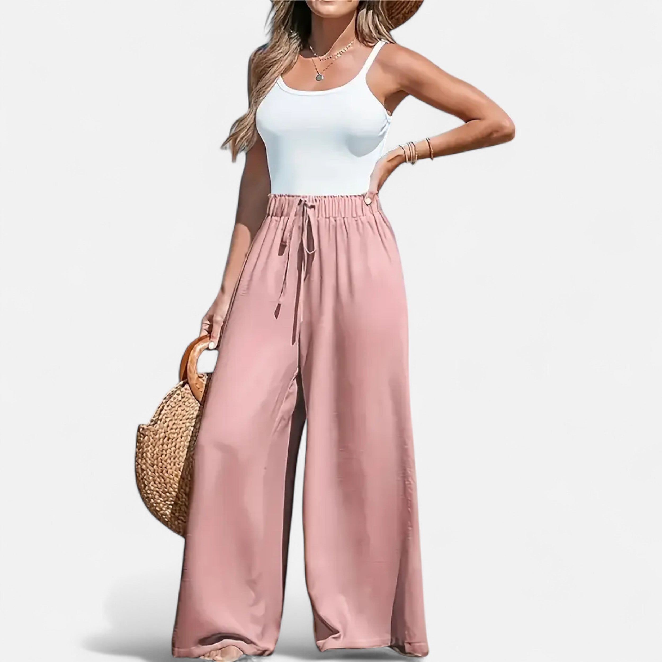 Belavoire | Women’s High-Waist Wide-Leg Trousers Classic