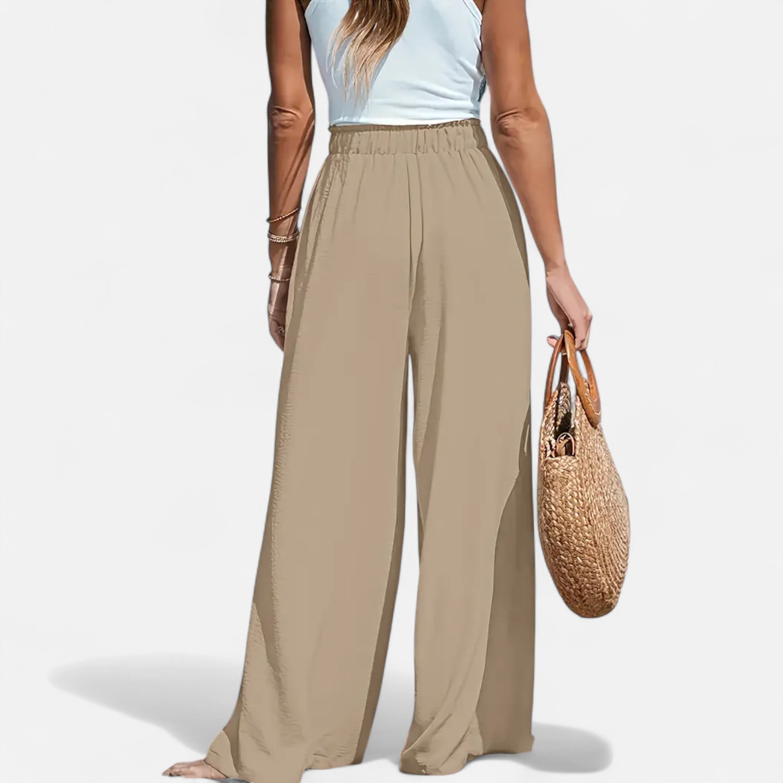 Belavoire | Women’s High-Waist Wide-Leg Trousers Classic