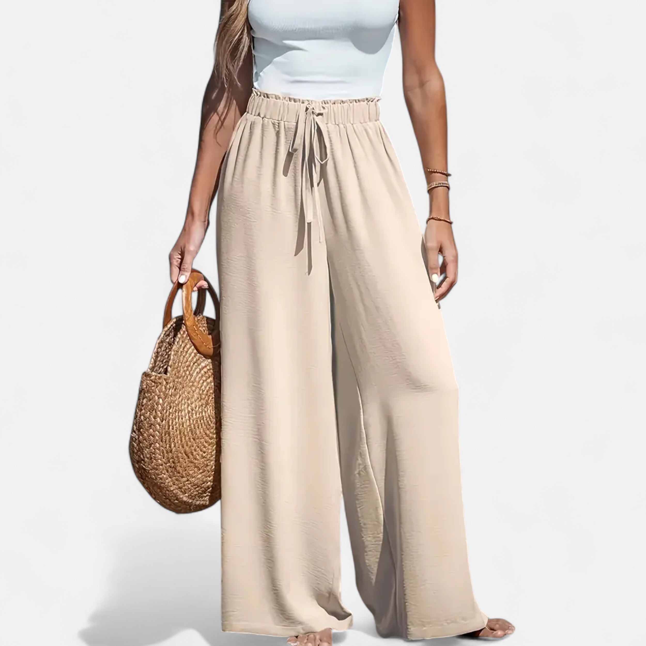 Belavoire | Women’s High-Waist Wide-Leg Trousers Classic