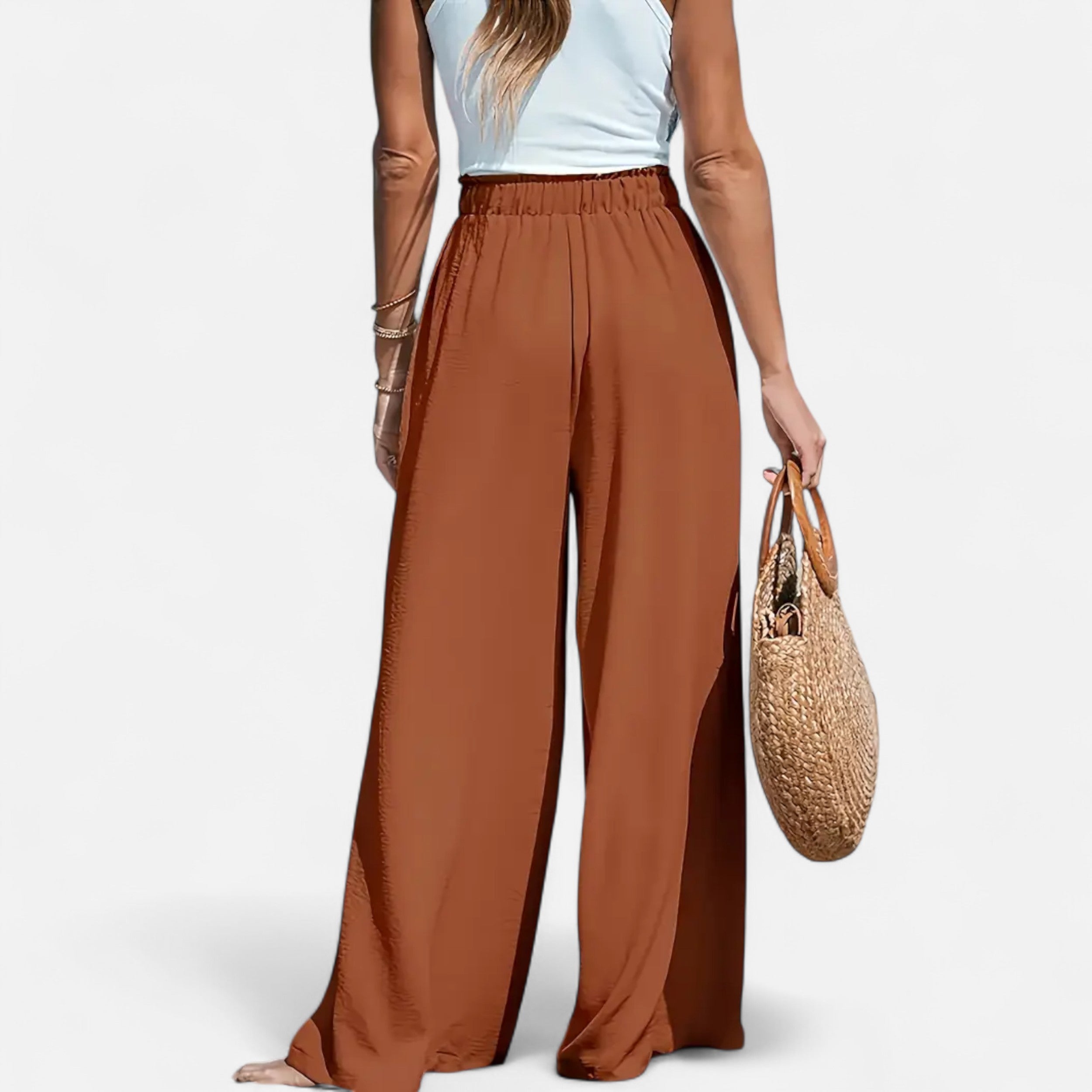 Belavoire | Women’s High-Waist Wide-Leg Trousers Classic