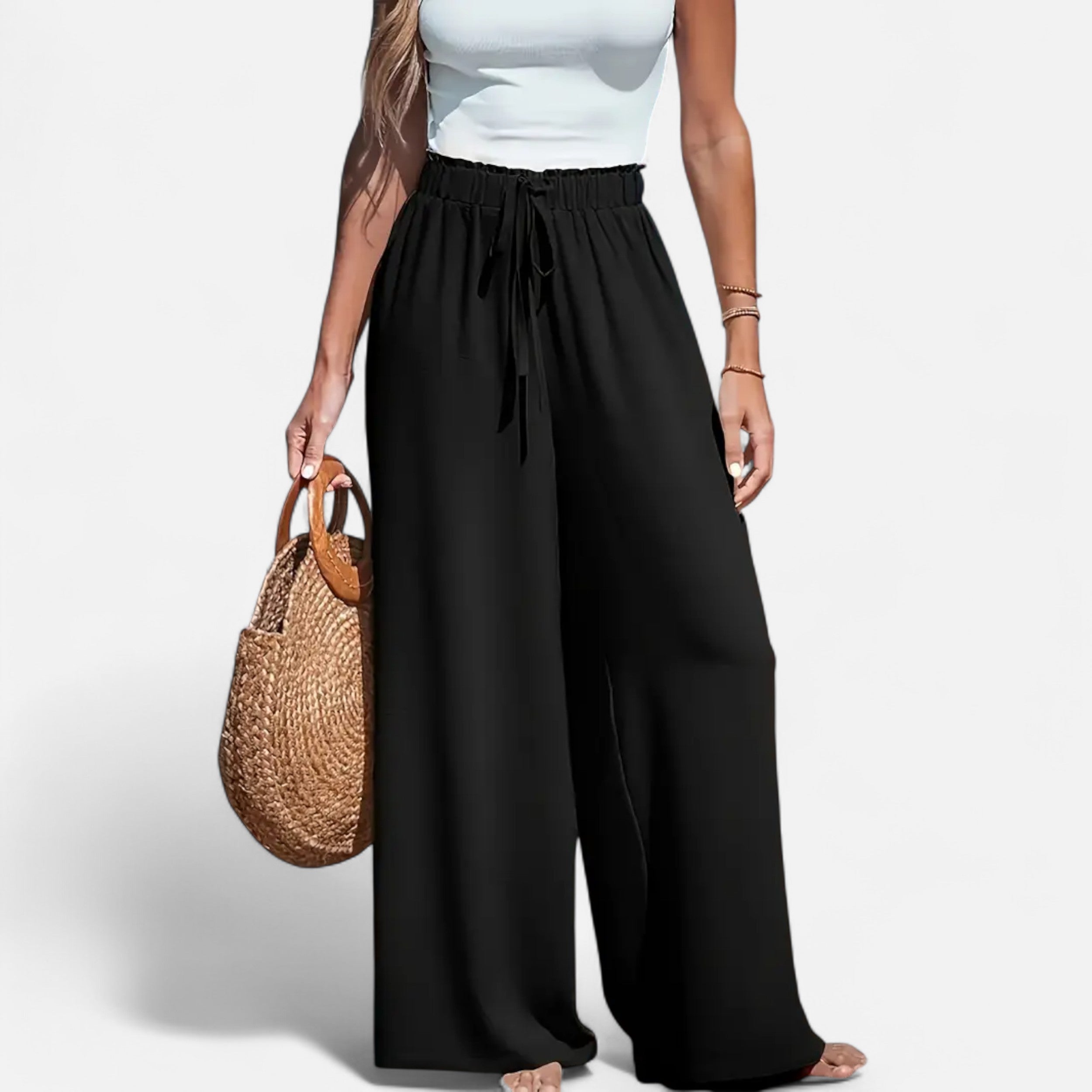 Belavoire | Women’s High-Waist Wide-Leg Trousers Classic