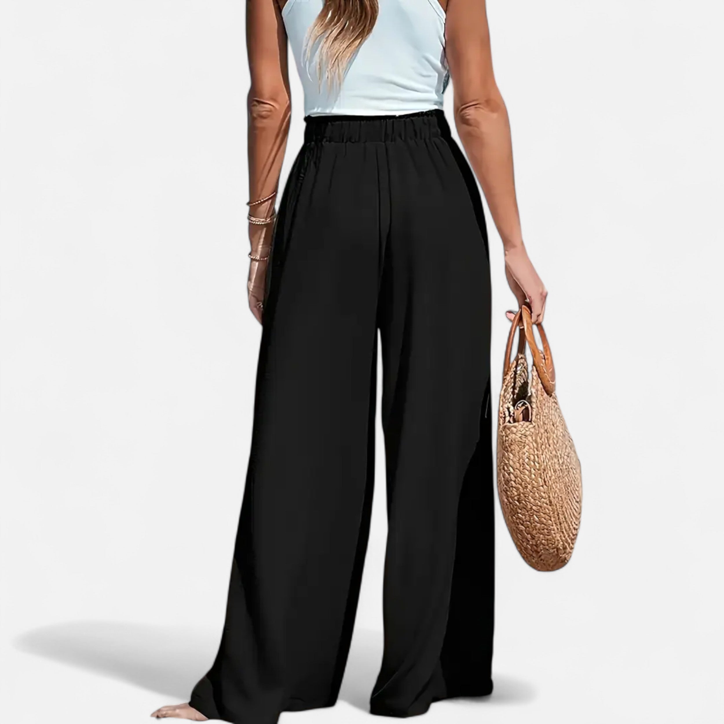 Belavoire | Women’s High-Waist Wide-Leg Trousers Classic