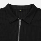 Belavoire | Men’s Ribbed Golf Polo with Zip Lapel