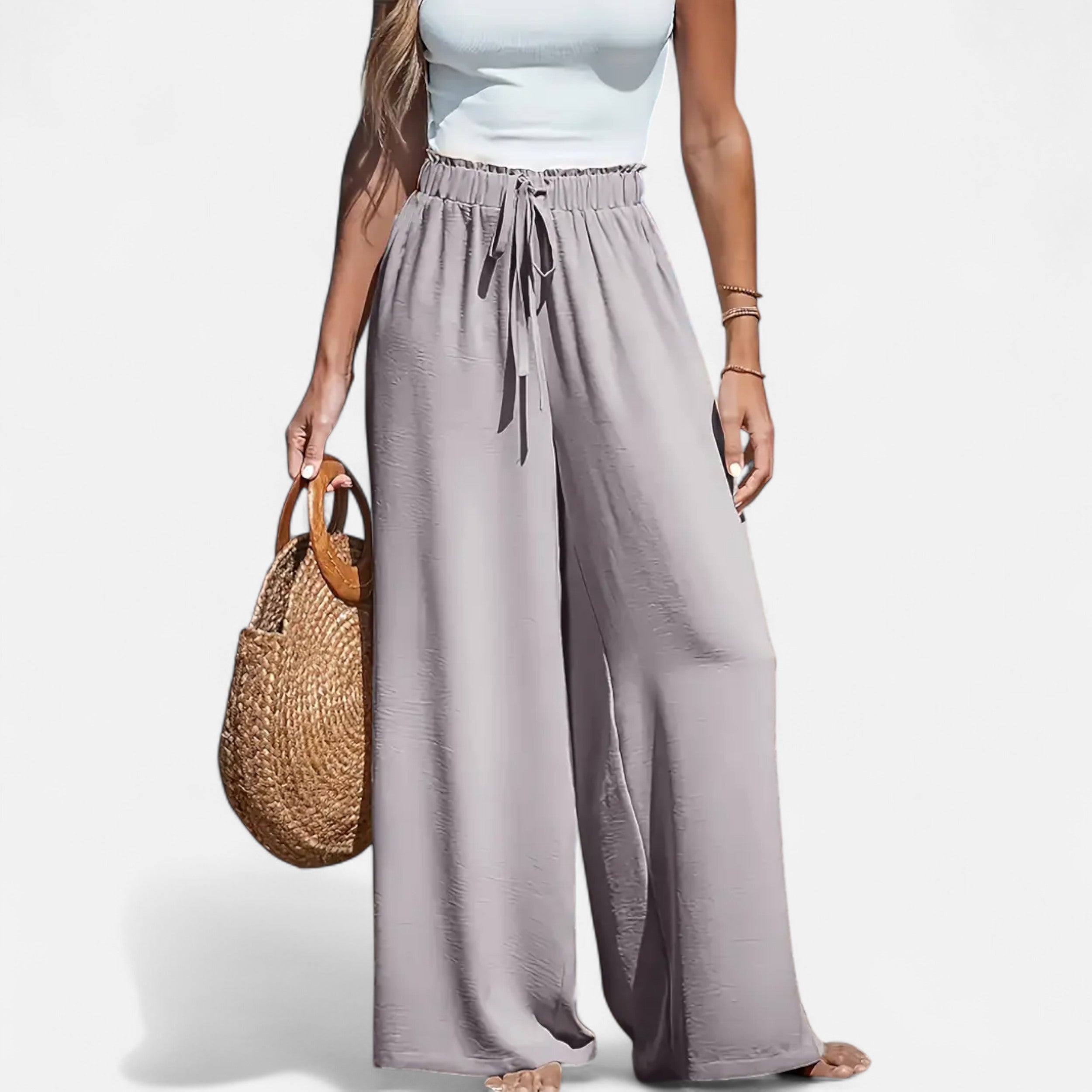 Belavoire | Women’s High-Waist Wide-Leg Trousers Classic