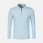 Belavoire | Men’s Ribbed Golf Polo with Zip Lapel