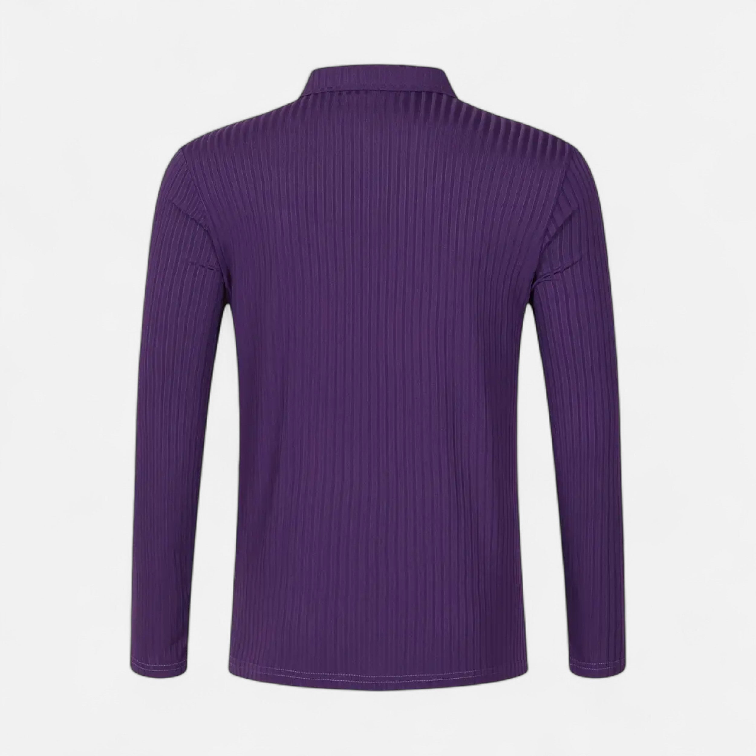 Belavoire | Men’s Ribbed Golf Polo with Zip Lapel