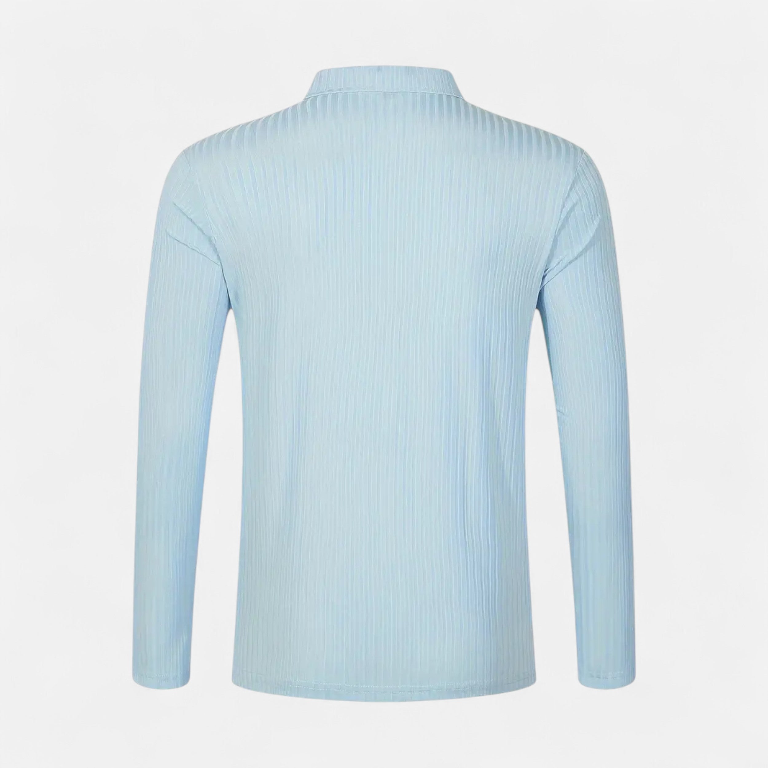 Belavoire | Men’s Ribbed Golf Polo with Zip Lapel