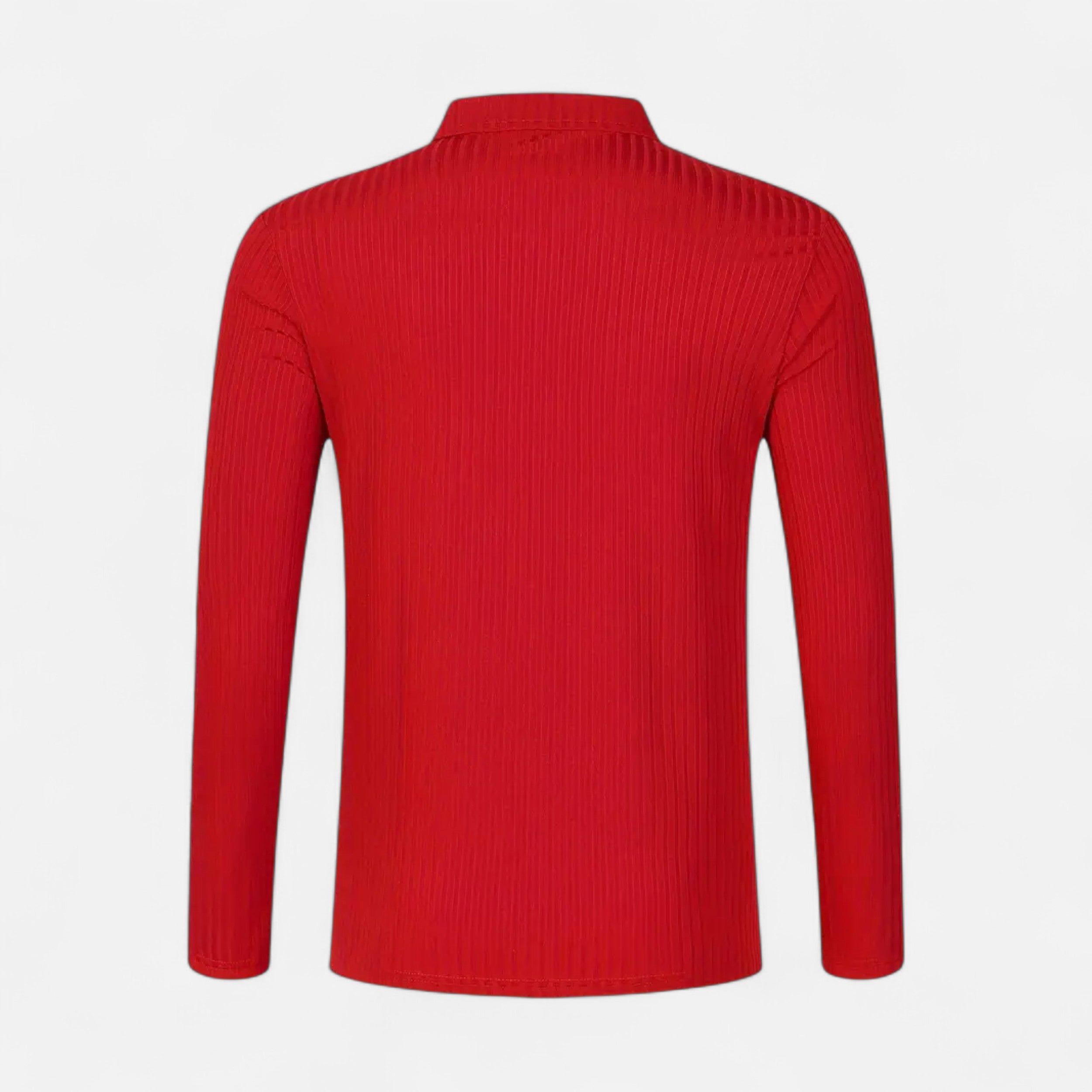 Belavoire | Men’s Ribbed Golf Polo with Zip Lapel