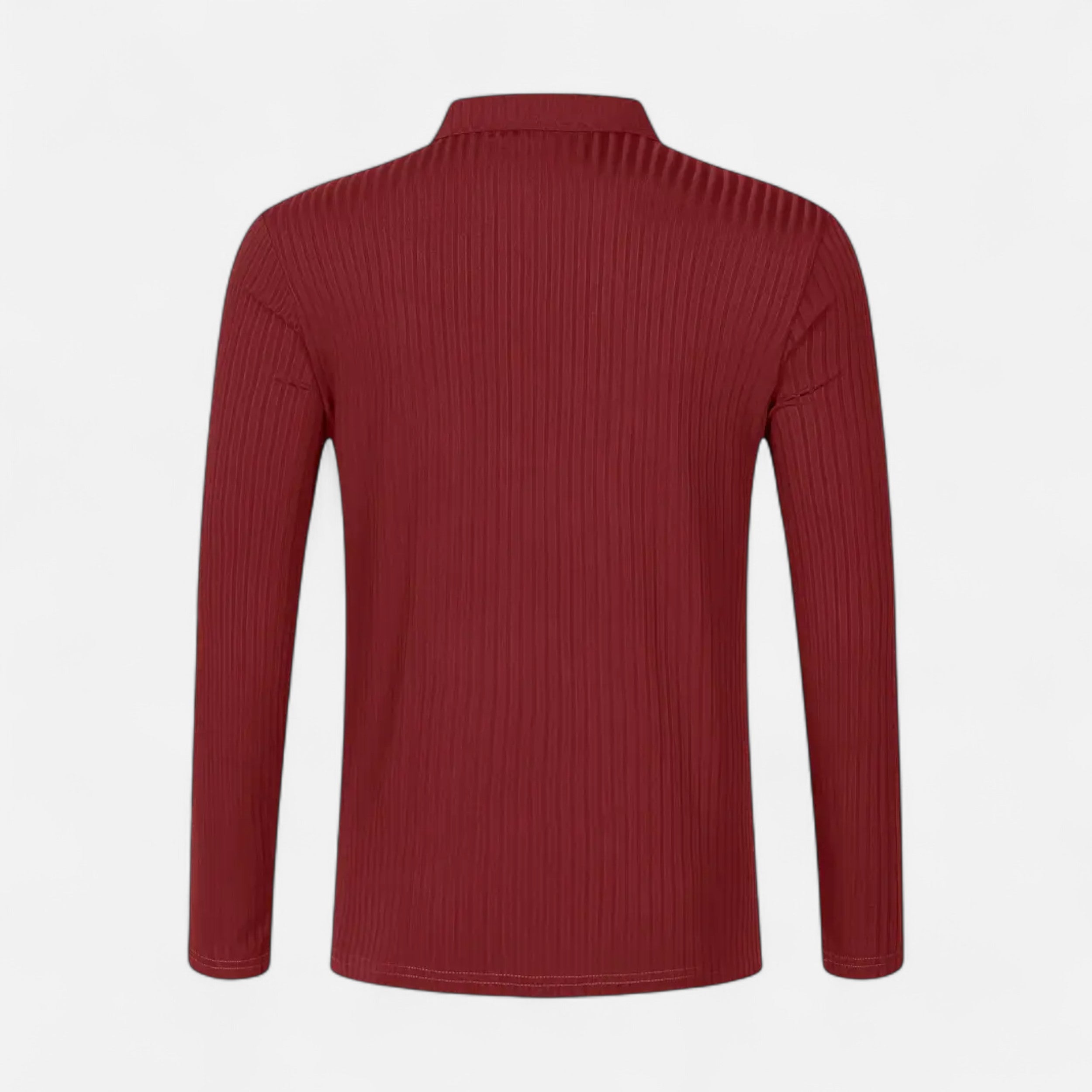 Belavoire | Men’s Ribbed Golf Polo with Zip Lapel