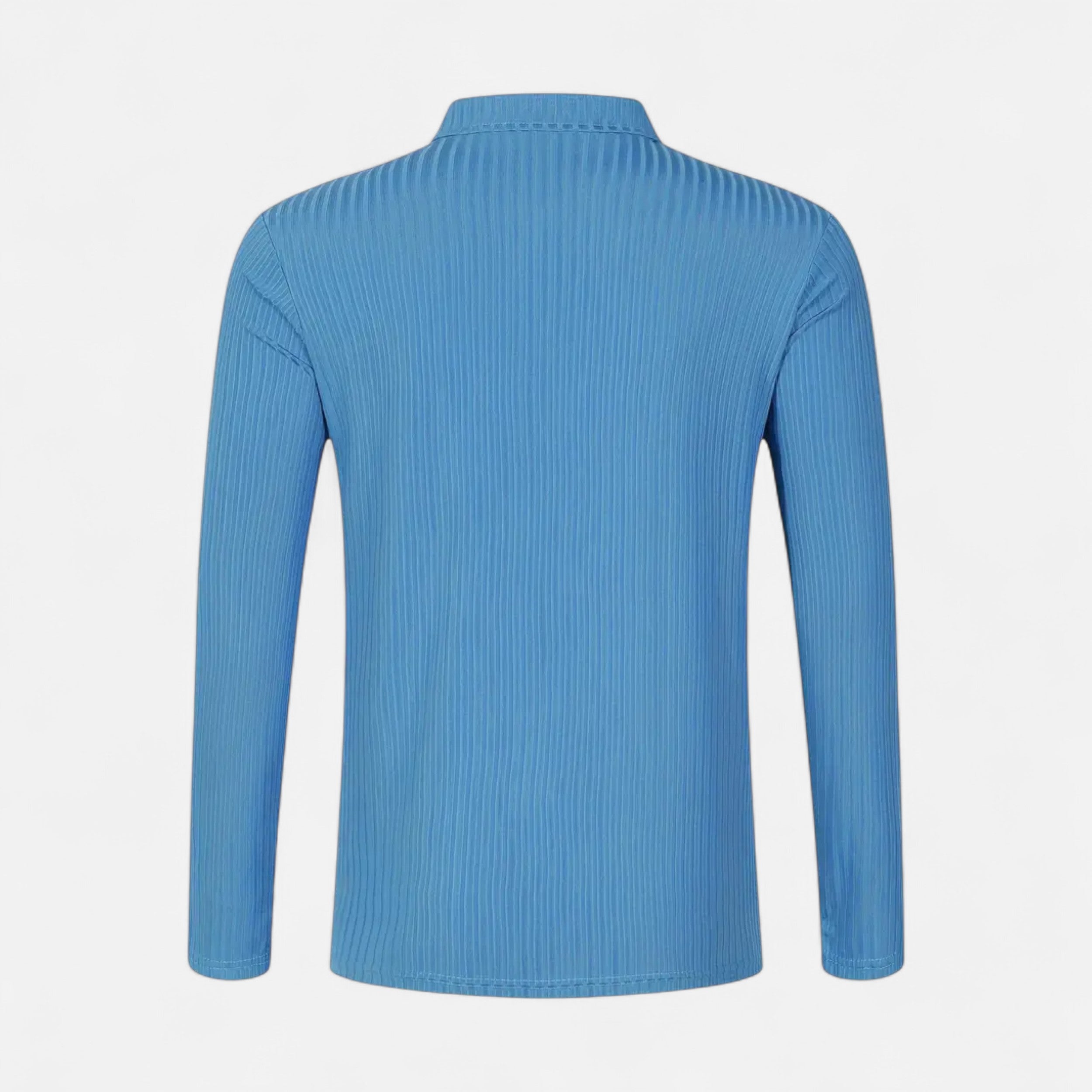 Belavoire | Men’s Ribbed Golf Polo with Zip Lapel