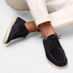 Belavoire | Men’s Suede Loafers with Laces Classic