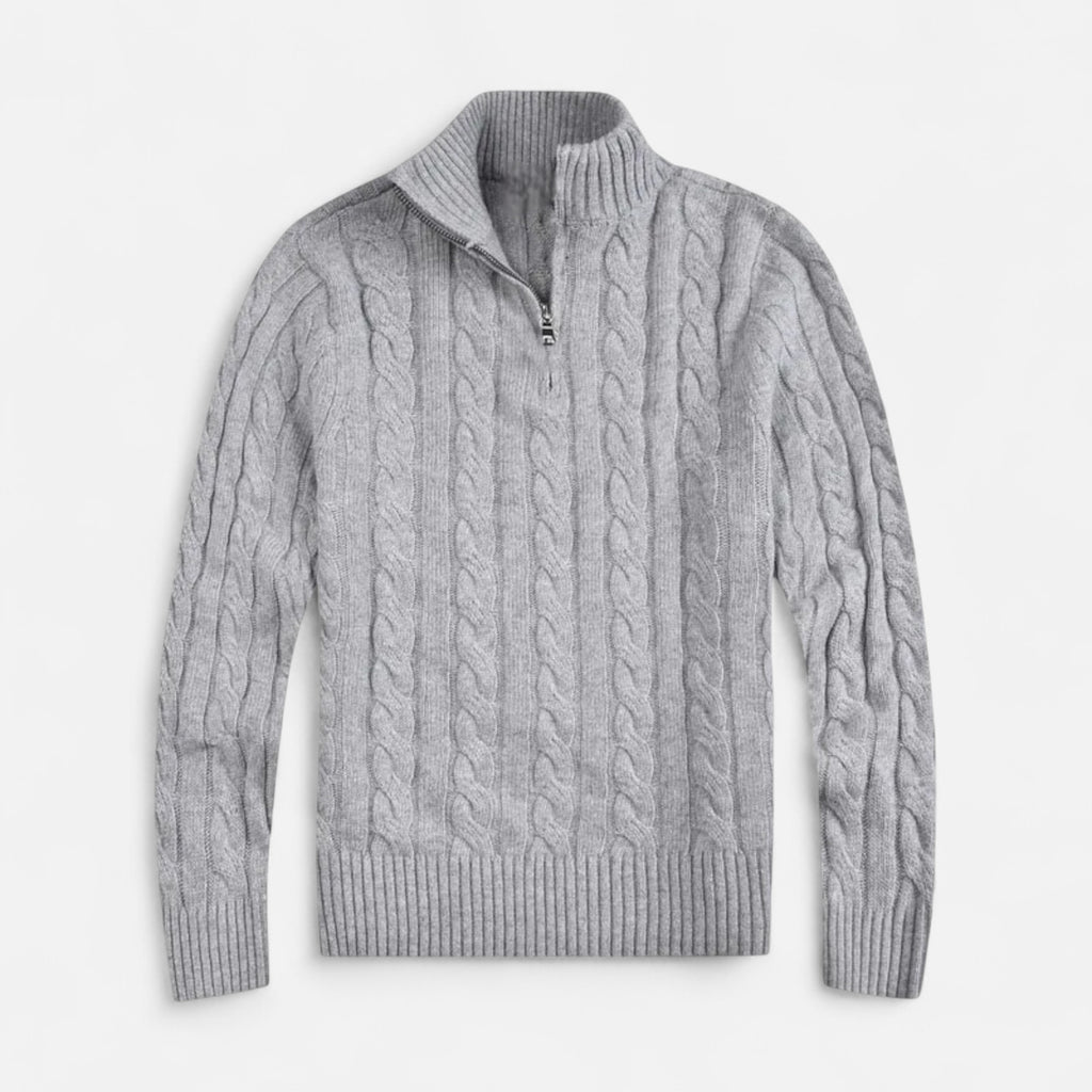 Belavoire | Men’s Half-Zip Cotton Sweater Classic
