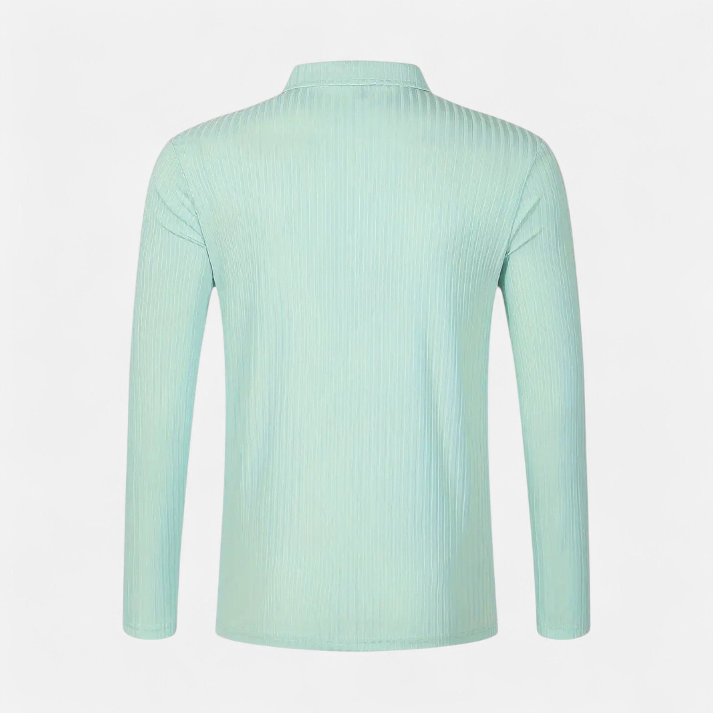 Belavoire | Men’s Ribbed Golf Polo with Zip Lapel