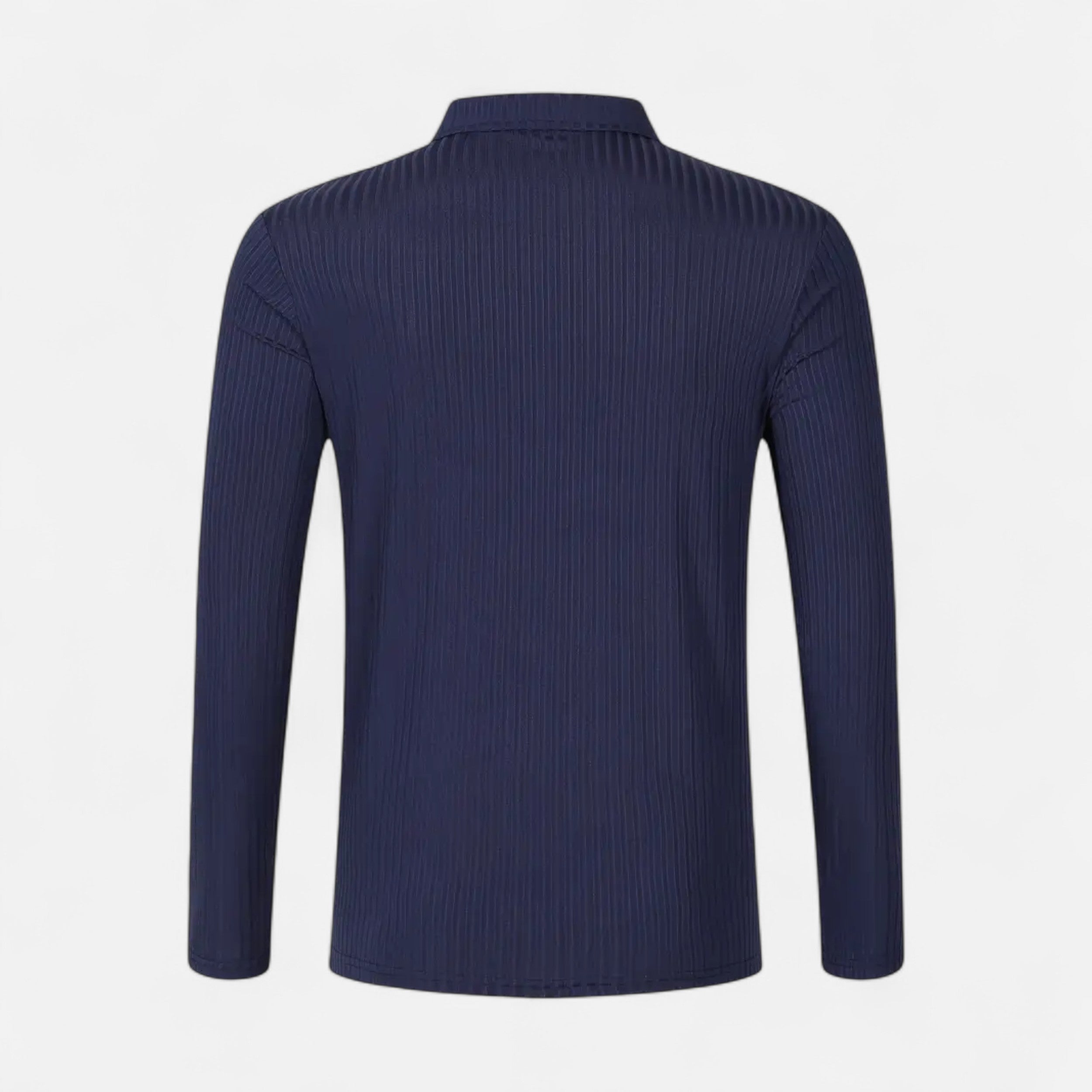 Belavoire | Men’s Ribbed Golf Polo with Zip Lapel