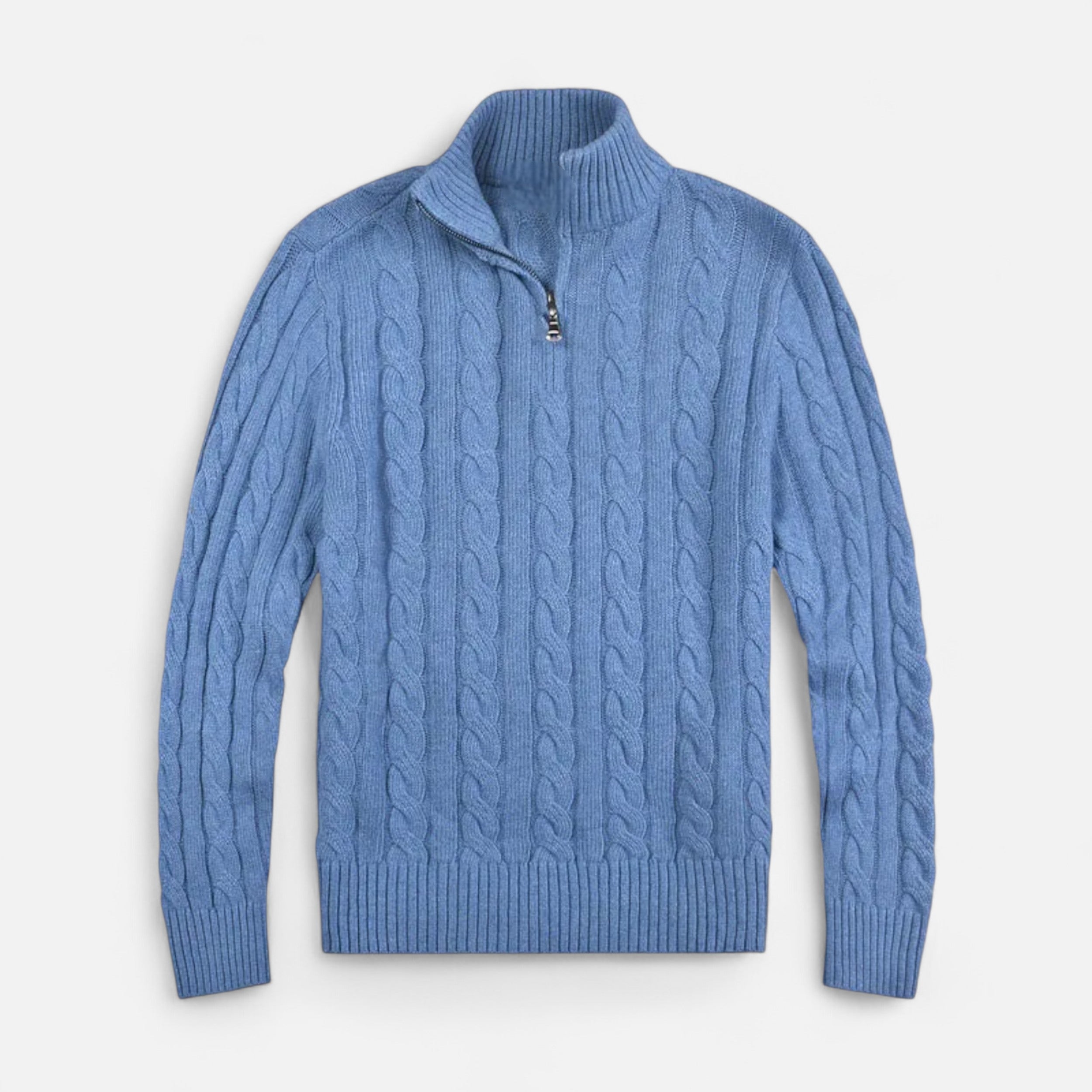 Belavoire | Men’s Half-Zip Cotton Sweater Classic