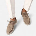 Belavoire | Men’s Suede Loafers with Laces Classic