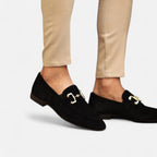 Belavoire | Men’s Suede Horsebit Loafers Classic