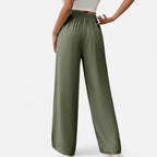 Belavoire | Women’s High-Waist Drawstring Wide-Leg Trousers