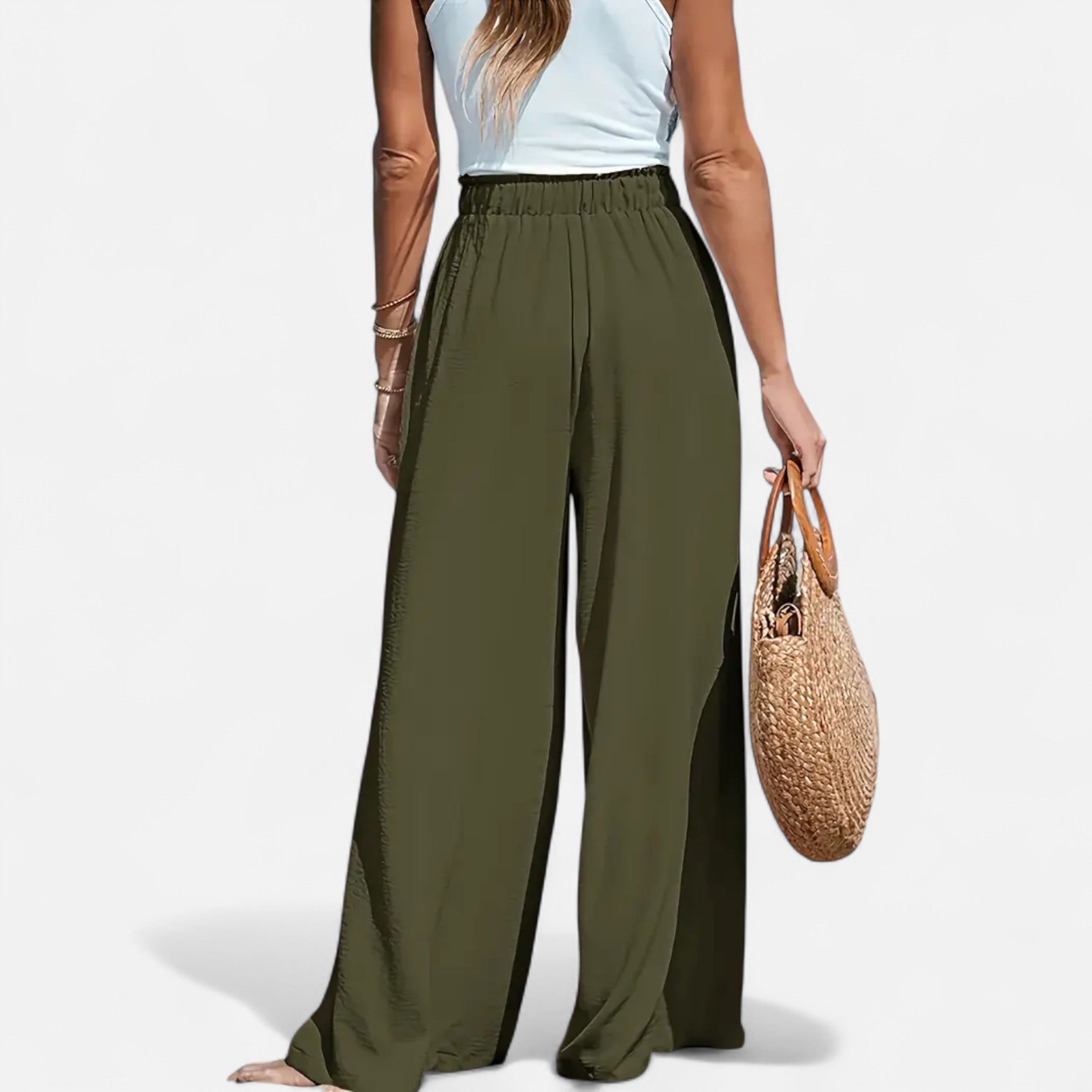 Belavoire | Women’s High-Waist Wide-Leg Trousers Classic