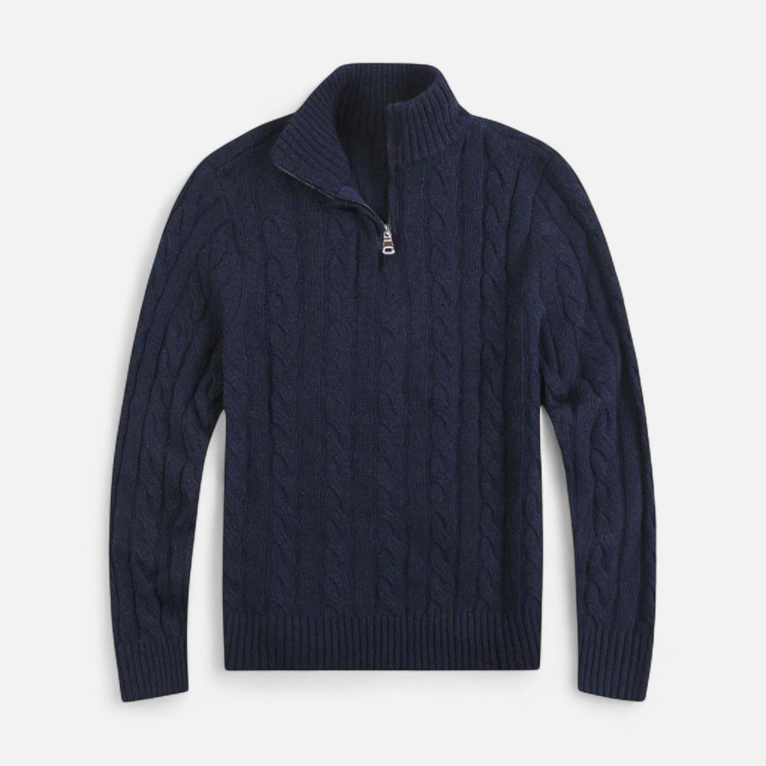 Belavoire | Men’s Half-Zip Cotton Sweater Classic
