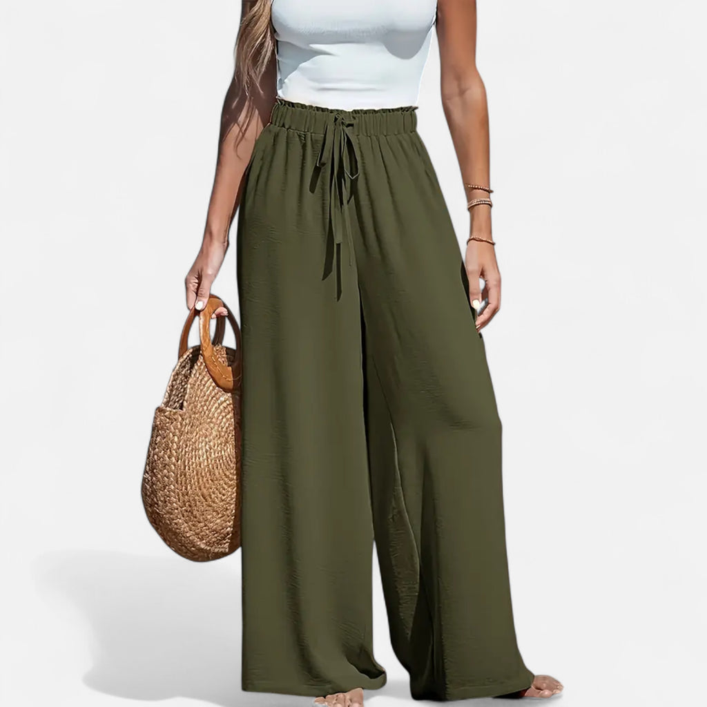 Belavoire | Women’s High-Waist Wide-Leg Trousers Classic