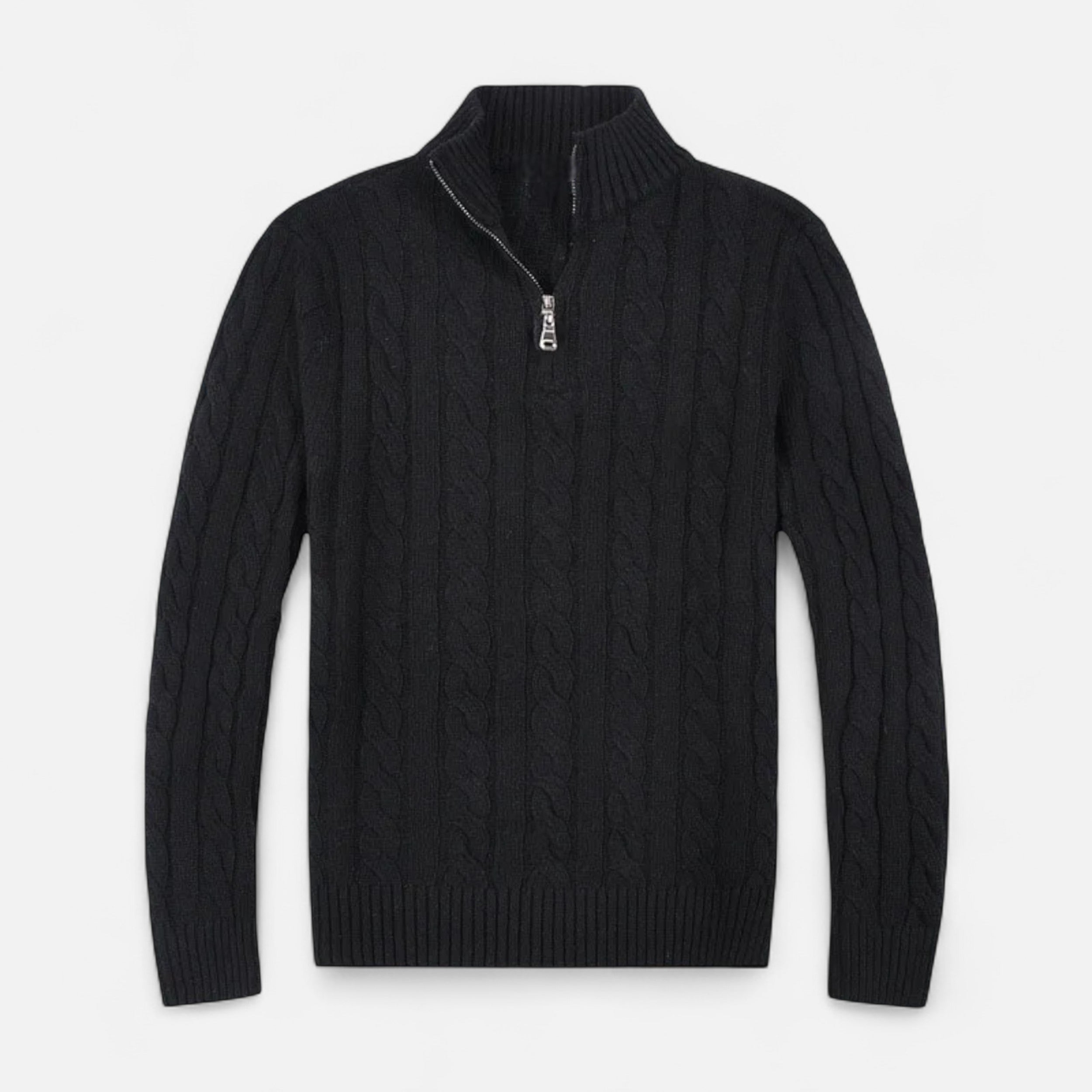 Belavoire | Men’s Half-Zip Cotton Sweater Classic