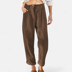 Belavoire | Women’s High-Waist Corduroy Trousers Classic