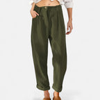 Belavoire | Women’s High-Waist Corduroy Trousers Classic