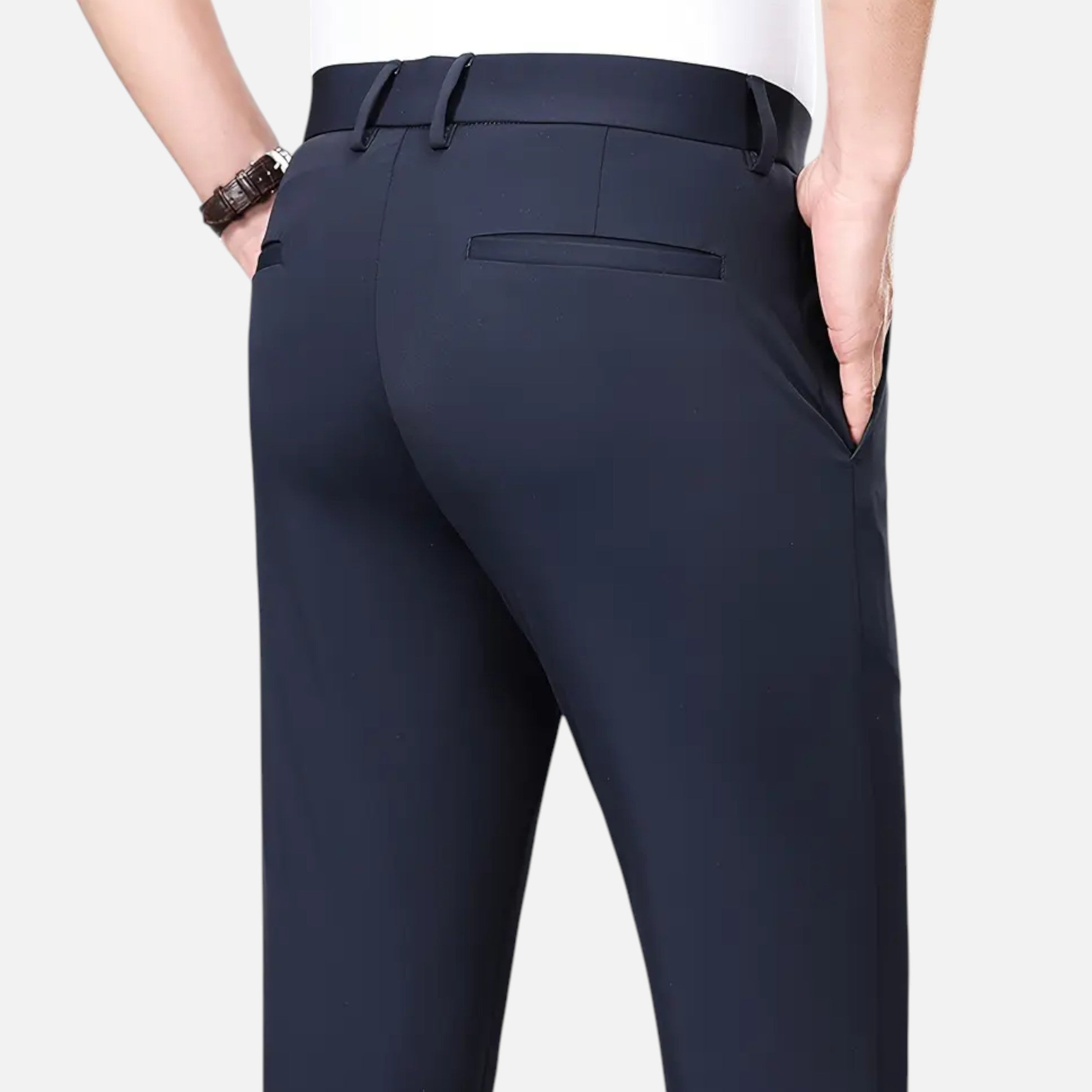 Belavoire | Men’s Slim-Fit Stretch Trousers Classic