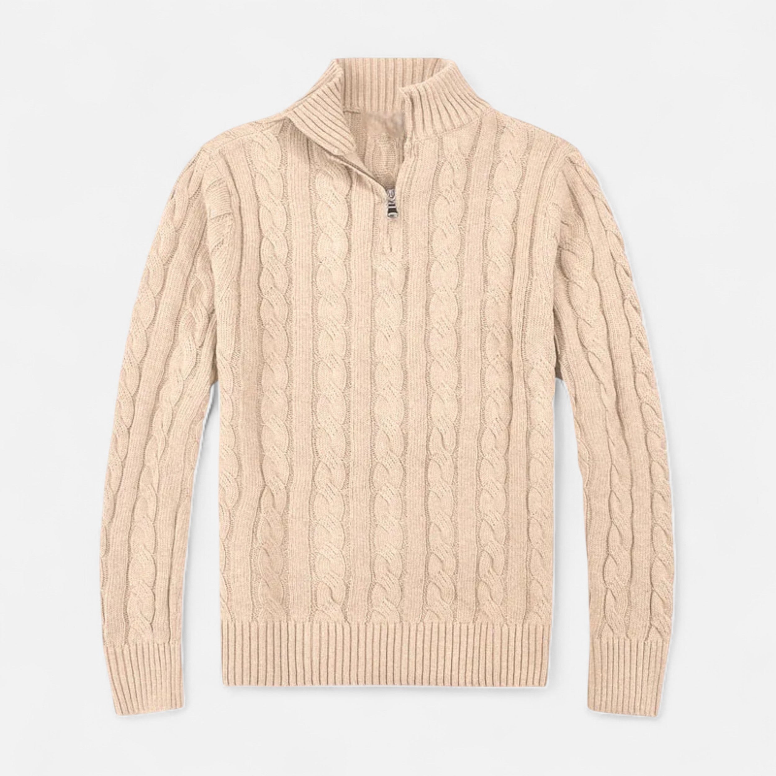 Belavoire | Men’s Half-Zip Cotton Sweater Classic