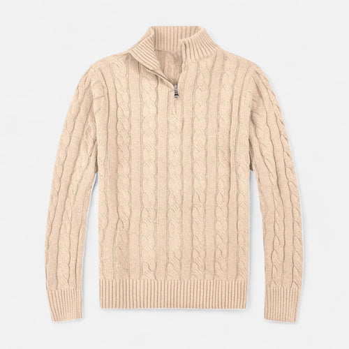 Belavoire | Men’s Half-Zip Cotton Sweater Classic